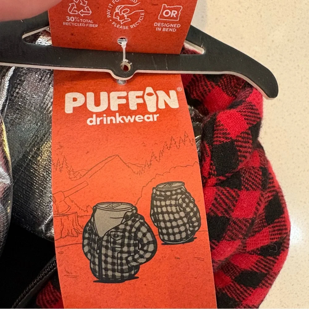 Puffin Drink Coozie Lumberjack Drinkwear